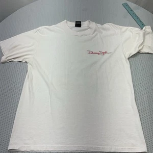 T-shirt vintage Panama Jack uomo L abbigliamento sportivo punto singolo giallo pappagallo - Foto 1 di 8