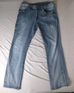 Buffalo David Bitton Six-X Slim Tapered Light Wash Stretch Jeans Herren 36x34 - Bild 1 von 9