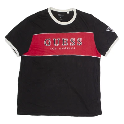 Camiseta masculina GUESS preta G - Imagem 1 de 4