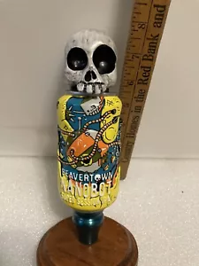 BEAVERTOWN NANOBOT SESSION IPA SKULL CAN Draft beer tap handle. ENGLAND - Picture 1 of 12