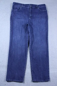 Gloria Vanderbilt Jeans Womens 16P Short High Rise Straight Dark Stretch 34x26 - Picture 1 of 13