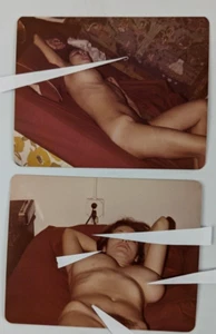 Lote de 2 Foto Pinup Mujer Erótica Adulta Desnuda Amateur Años 70-80 DE COLECCIÓN ISRAEL - Imagen 1 de 4