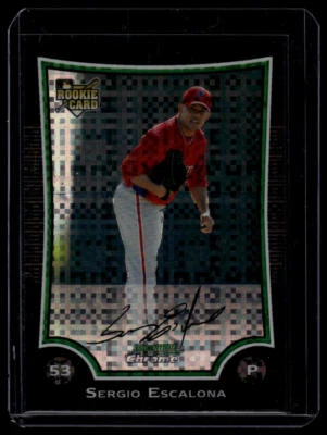 2009 Bowman Chrome X-Fractor #/250 Sergio Escalona #59 A - Image 1 of 2