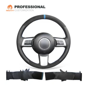 DIY Leather Suede Steering Wheel Cover for Mazda MX-5 Miata 2006-2015 RX-8 CX-7 - Imagen 1 de 10