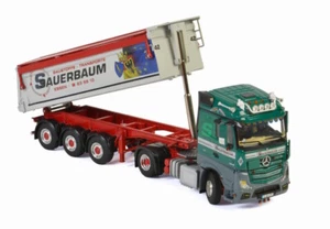 for BENZ ACTROS MP4 STREAM SPACE TIPPER TRAILER 01-2693 1/50 DIECAST MODEL TRUCK - Picture 1 of 3