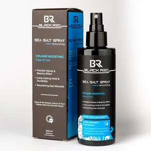 black red Sea Salt Hair Spray, Beach Effect, UV Protection, 200 ml - Picture 1 of 7