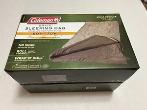 New Coleman Bryce Warm Weather 50 Degree Sleeping Bag Adult Regular 33”x75” - Picture 1 of 3