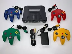 Nintendo N64 (NUS-001) Console di sistema, 4 controller OEM stretti, testati e puliti! - Foto 1 di 12