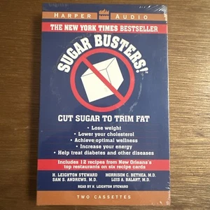 Sugar Busters H Leighton Steward Audiobook 2 Cassette Tape Set Brand New 1998 - Imagen 1 de 4