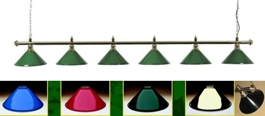 Snooker Table Light Rail Bar Brass Full Size Various Shades - Image 1 of 1