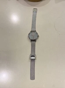 Olivia Burton London Silver Stainless Steel Watch With Mesh Strap Untested - Picture 1 of 5