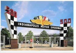 Indianapolis Motor Speedway Entry Gate Postcard 4”x6” Officially Licensed Indy - Picture 1 of 2