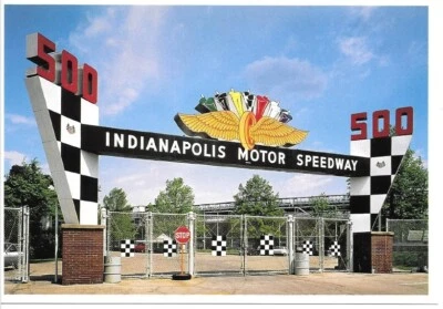 Indianapolis Motor Speedway Entry Gate Postcard 4”x6” Officially Licensed Indy - Image 1 of 2