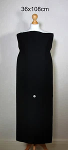Vintage Japanese kimono silk fabric 8 black 36x108cm - Picture 1 of 12