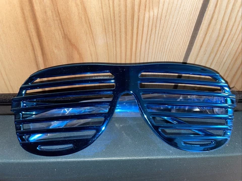 Sasha Banks Legit Boss Sunglasses Blue New WWE Official Glasses Slam Crate Cover