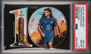CHRISTIAN PULISIC 2021-22 TOPPS UEFA PERFECTION DIE CUT SSP CASE HIT PF-02 PSA 8 - Picture 1 of 2