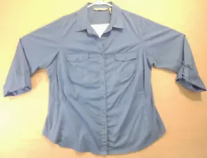 Blusa Clásica Tejida Combo Signature By Larry Levine Talla 2X Retro Manga con Pestaña Enrollable - Imagen 1 de 17