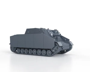 WWII GERMAN Sturmpanzer IV Brummbar late Zimmerit Schutzen 1/48 1/56 1/72 1/87 - Imagen 1 de 4