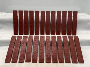 AMERI-TOWN BRICK PAVEMENTS O-Gauge, 24 STRAIGHT BRICK WALKWAY 1" Wide 5 3/4 Long - Picture 1 of 10
