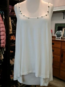 Ralph Lauren Denim & Supply Stud Embellished Tank Large L - Picture 1 of 6