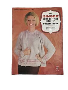 Singer Home Knitting Machine Pattern Book 1960s