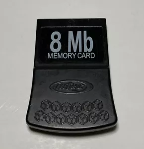 Intec 8MB 123-Block Nintendo GameCube Wii Black Memory Card Tested & Works - Picture 1 of 2