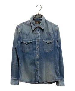 RRL RALPH LAUREN men's Buffalo Western Shirt Size 4 Indigo Casual Tops USED - Bild 1 von 6