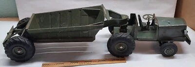 Juguetes modelo Charles Doepke Euclides Pioneer volteo inferior movimiento de tierra verde militar Foto 1 de 4