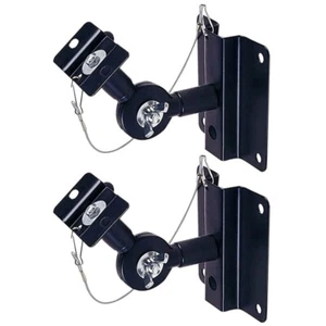 2 Pcs Audio Satellite/Étagère Haut-Parleur Support Mural Réglable Inclinable - Photo 1/2