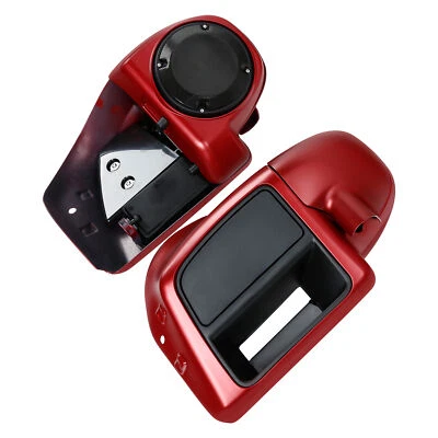 Lower Vented Fairings Fit For Harley CVO Street Glide 2014-24 Wicked Red Denim - Image 1 of 4