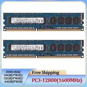 Hynix DDR3 8GB 16GB 32GB 1600MHz PC3-12800 240PIN PC12800 Desktop Memory RAM Lot - Picture 1 of 5