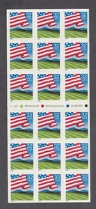 V2322 32c ATM BOOKLET PANE OF 18 STAMPS Flag Over Field US 2919a MNH Rare - Picture 1 of 1
