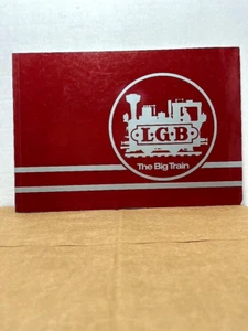 LGB THE BIG TRAIN CATALOG Book Guide Electric Model Railroad D~8500 1:22.5 Scale - Picture 1 of 8