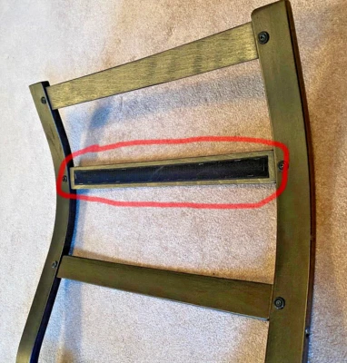 Один сменный стул IKEA Poang с поддержкой спины рейка VELCR0 + винты - черный - Изображение 1 из 4