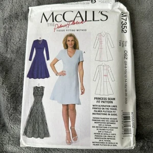 McCalls Pattern 7352 Sz 6-22 Misses Fitted Princess Seam Dress Palmer Pletsch - Picture 1 of 8