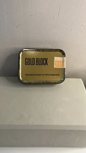 Vintage Gold Block Tabakdose - Bild 1 von 4