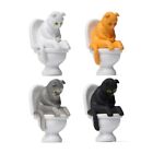 Bonsai Ornament Toilettensitz Katzenmodell zum Selbermachen Sitzen auf Toilette Kätzchen
