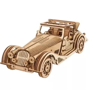Mechanical UGEARS wooden 3D puzzle Model Sports Car Rapid Mouse Constructor kit - Picture 1 of 12