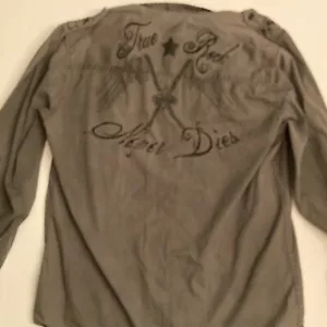 Decoded Men’s Gray Long Sleeve Button Up Top Sz Large Fits Small Skateboarding - Picture 1 of 7