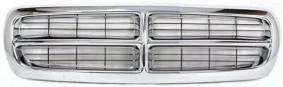 Front Grille Black Insert Fits 97-04 Dodge Dakota 98-03 Durango Plastic Chrome Foto 1 de 4