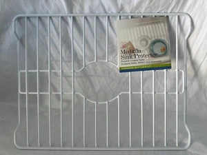 Better Houseware Coated-Steel Medium Sink Protector White new w/ tags - Picture 1 of 2