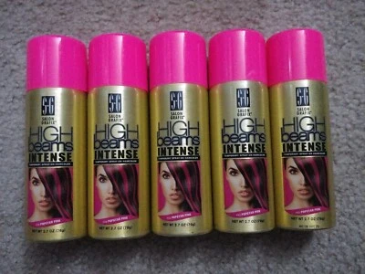 (5) Spray temporal intenso de rayos altos sobre color de cabello 2,7 oz Popstar rosa intenso #22 Foto 1 de 4