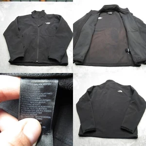 The North Face Softshell Jacket Men Large Black Apex Bionic Full Zip Windbreaker - Picture 1 of 15