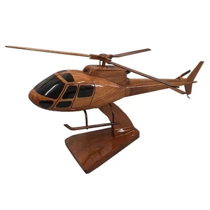 Helicóptero modelo de madera de escritorio Eurocopter AS350 Écureuil Squirrel Airbus - Imagen 1 de 5