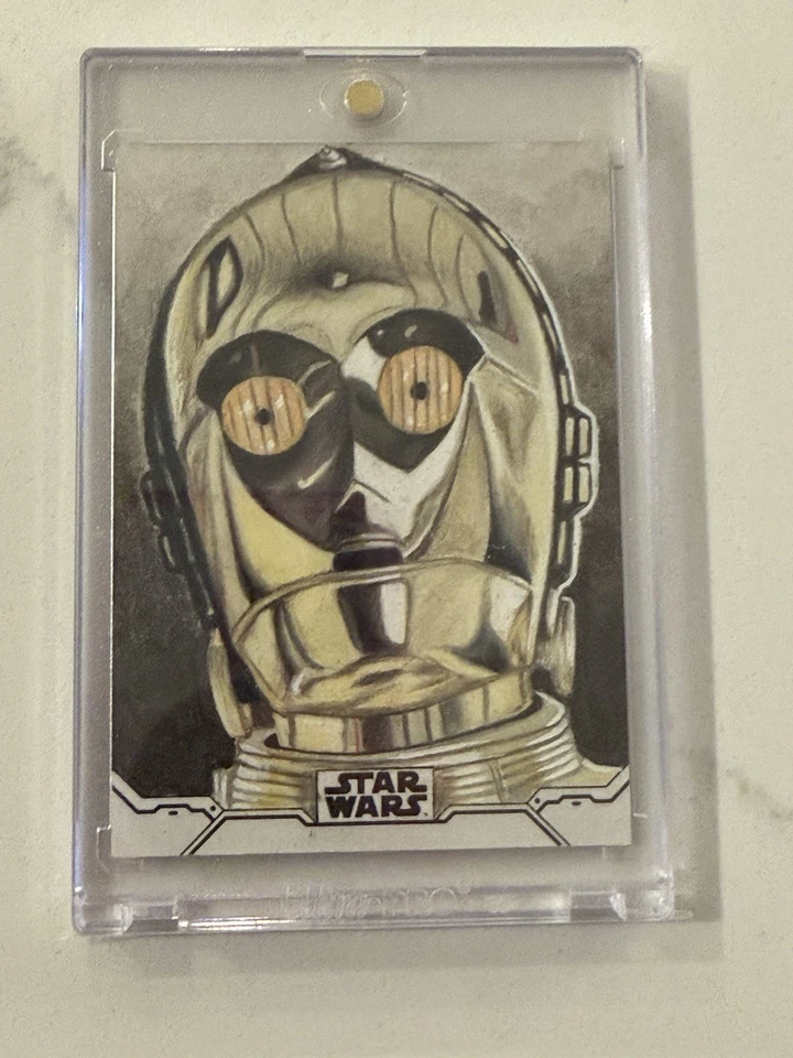 Boceto Topps Star Wars C-3PO 2024 de Benjamin Lombart  Foto 1 de 2