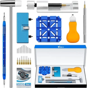 Kit de herramientas de reparación de relojes JOREST para reemplazo de batería, ajuste de correa amarillo - Imagen 1 de 2