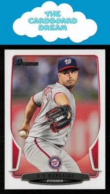 Бейсбольная карточка Джио Гонсалеса 2013 Bowman No38 Washington Nationals - Изображение 1 из 2