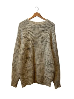 Vintage Pendleton Pullover Wool Sweater Men’s Large Tan Cable Knit USA Virgin - Image 1 of 3