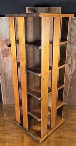 Napa Valley Box Wood 200 CD DVD Storage Carousel - Picture 1 of 8