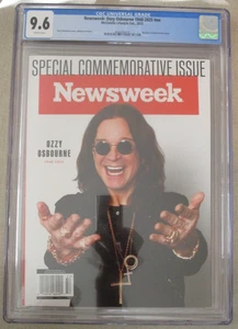 NEWSWEEK MAGAZINE OZZY OSBOURNE SPECIAL COMMEMORATIVE ISSUE 2025 CGC 9.6 NM+ - Picture 1 of 7